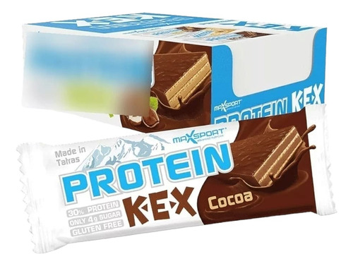 Box Barras Maxsport Protein Kex - Cocoa - 20 Unid