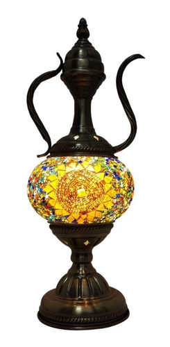 Luminária Turca Abajur Marroquino Mosaico Vidro Kettle Ry