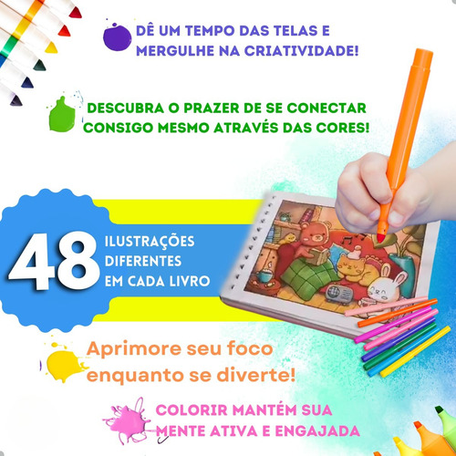 Livro De Colorir Comfy & Cozy Estilo Bobbie Goods Capa Dura