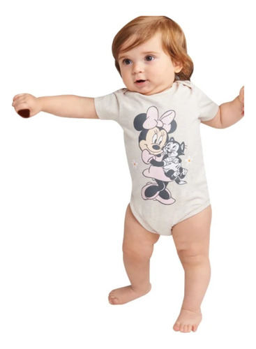 Body Estampado De Minnie Disney Baby Modelo Bdy1