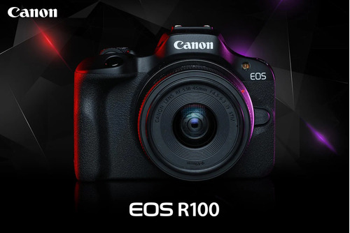 Camara Canon Mirroless Eos R100 Con Lente 18-45mm Stm 4k