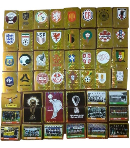 Figuritas Mundial Qatar 3 Escudos-fwc A Elección 