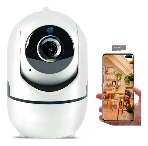 Camara Robotica Wifi Full Hd 1080p 360° Hogar + Sd 128gb