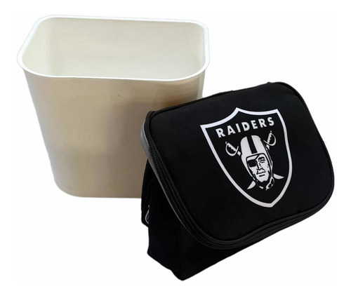 Hielera Raiders, Nfl , Termica Cap,9 Latas De 355 Ml