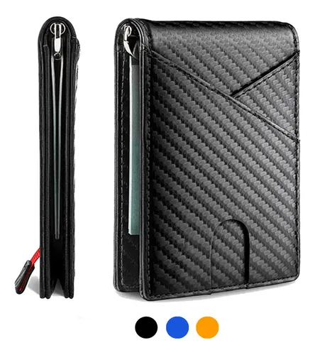  SDFGH - Cartera de cuero para hombre, tarjetero para tarjetas  de crédito de negocios, con clip para dinero (color : B, tamaño: 4.5 x 3.3  in), Casual : Ropa, Zapatos y Joyería