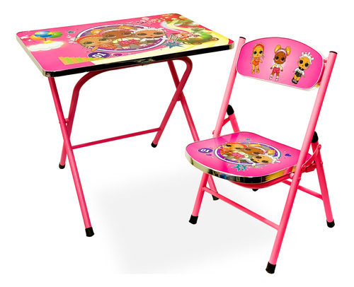 Set Mesa Y Silla Plegable Lol Surprise Para Niños - El Rey