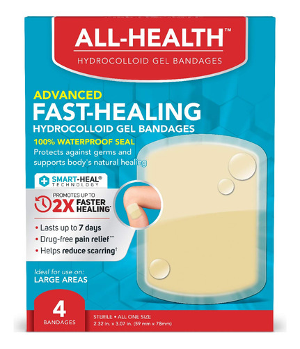 All Health All Health Advanced - Vendajes De Gel Hidrocoloid