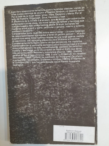Rameras Y Esposas. Antonio Escohotado (Usado)