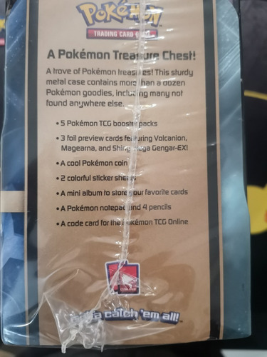 Treasure Collector Chest 2016 Volcanion And Magearna Pokemon (Usado)
