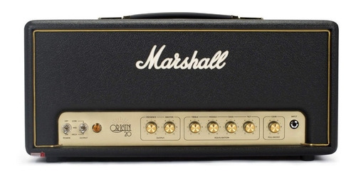 Amplificador Marshall Origin Origin20H Valvular para guitarra de 20W color negro/dorado 230V