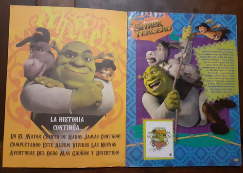 Album ** Shrek Tercero** Tiene 167 Figuritas. Año 2007 (Usado)