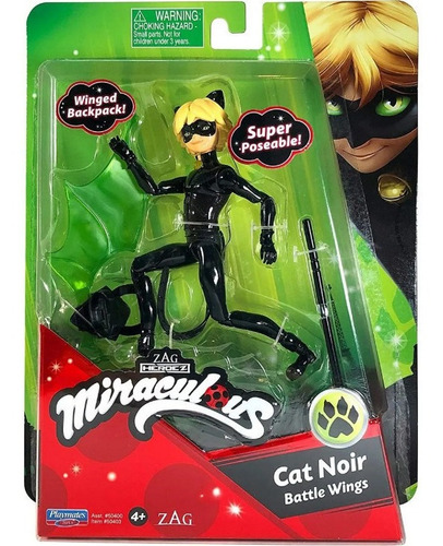 Miraculous Figura Articulada 13cm Con Acc/ Cat Noir Ef