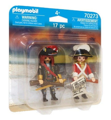 Playmobil Duo Pack Pirata Y Soldado De Capa Roja (277273)