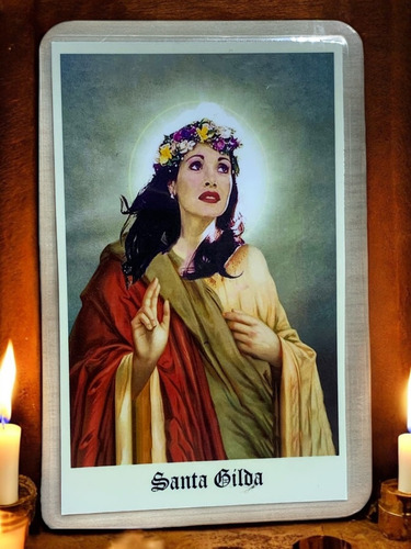 Estampita Santo Plastificado - Santa Gilda