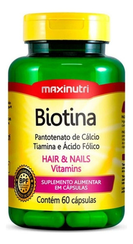 Kit C3 Suplemento Biotina Vitalidade Pele Cabelos Maxinutri Morango