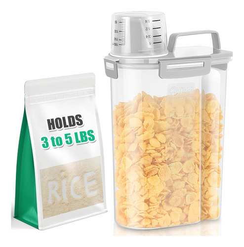 Contenedor De Almacenamiento De Arroz Tbmax De 3 A 5 Libras: