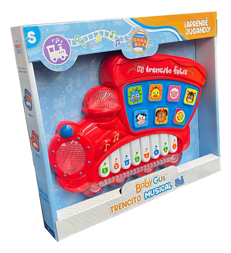 Mi Trencito Feliz Con Luz Y Sonido Didactioc Ttm 51199 Personaje Rojo