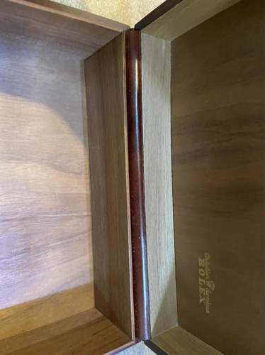 Imagen 1 de 7 de Estuche Original Rolex Presidente De Cuero Y Madera