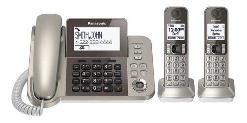 Imagen 2 de 3 de Teléfono fijo Panasonic KX-TGF352 champagne gold