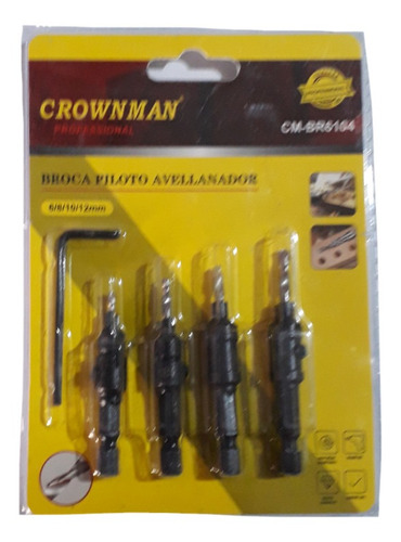 Brocas  Piloto Avellanador 5pcs. 