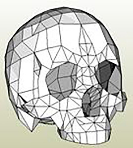 Skull, Craneo. Papercraft, Plantilla Pdf