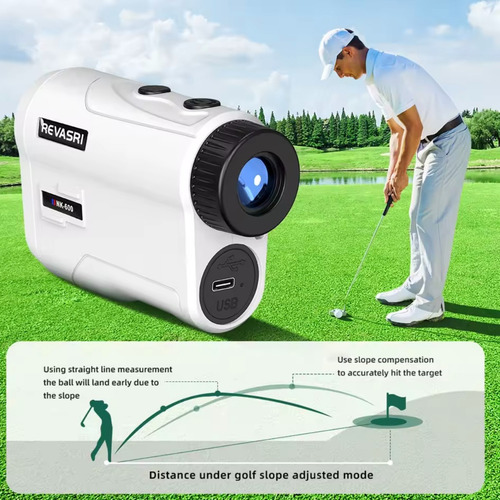 Telêmetro Revasri 600m Range Finder Laser Recarregavel Case