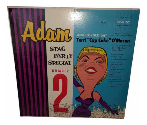 Adam Stag Party Special Number 2 Vinyl Lp Fax Records