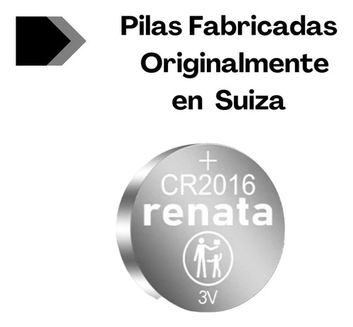 Batería Renata Cr2016 Botón 3v