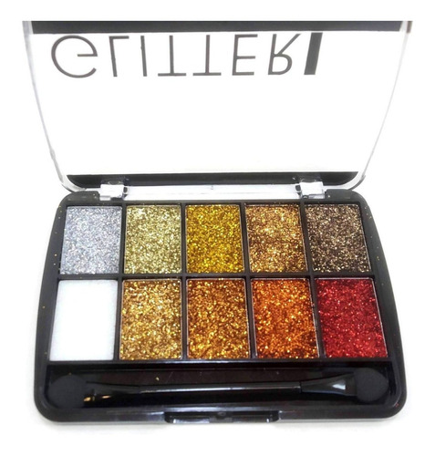 Paleta Sombras Ojos Glitter Eyeshadow Tejar Cosmetica Brillo