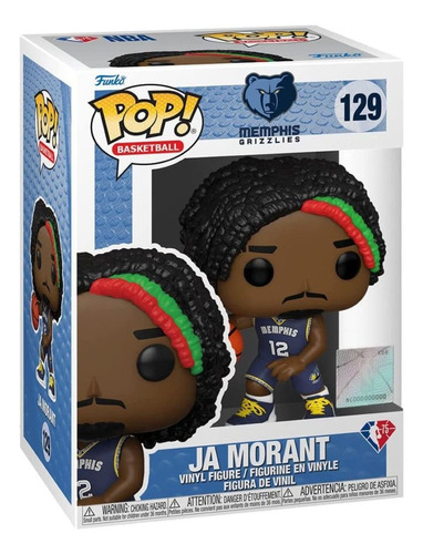 Funko Pop! Nba Grizzlies - Ja Morant #129 Caja Dañada