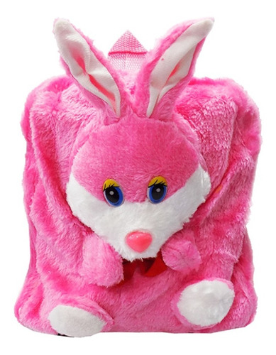 Imagen 4 de 9 de Mochila Infantil Diseño De Animales Peluche Niños Escuela 3d