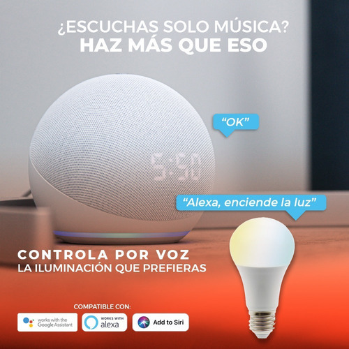 Foco Inteligente Led 7w E27 Atenuable Tecnolite Color De La