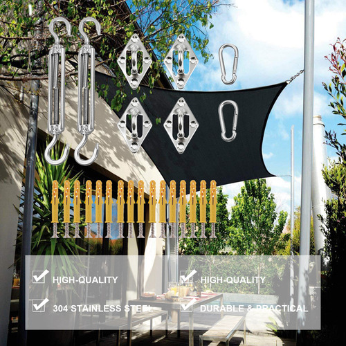 Kit De Herrajes Para Parasoles Rectangulares Con Gancho Para