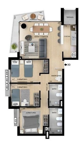 Imagen 12 de 12 de Venta Apartamento 3 Dormitorios Centro Nostrum Central (ref: Rgo-729)
