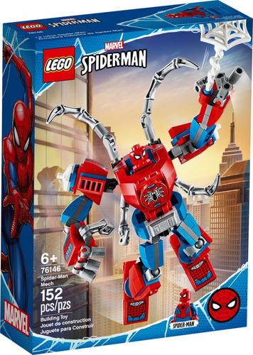 Lego Super Heroes - Armadura Robótica De Spider-man 76146 Cantidad de piezas 152