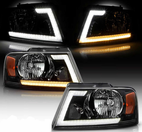 Par Faros Doble Led Ford Lobo F150 2004 2005 2006 2007 2008 