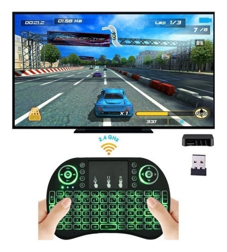 Mini Teclado Inalambrico Touchpad Mouse Smart Tv Box-puntont