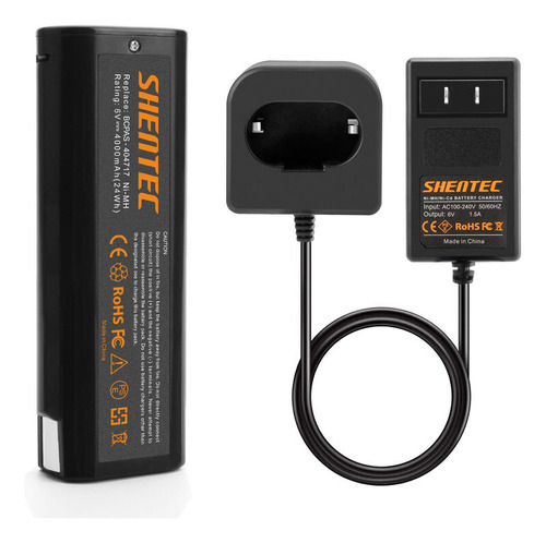 Shentec Batería Ni-mh De Mah 6v Compatible Con  Be Bcpas- .