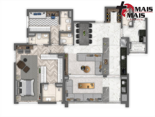 Imagem 10 de 15 de Living Haus Nova Campinas, 120m² E 145m², 2 Ou 3 Suítes - Livinghaus