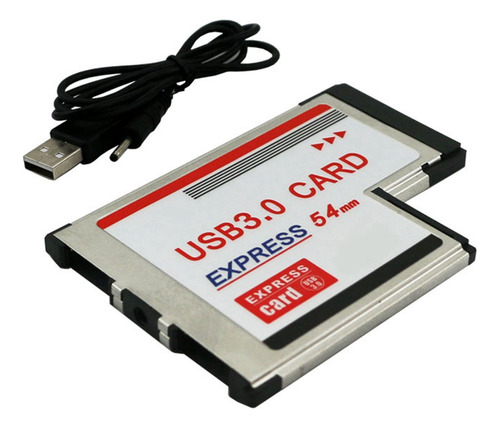 Tarjeta Express De 54 Mm A Usb 3.0 X 2 Puertos Expresscard P