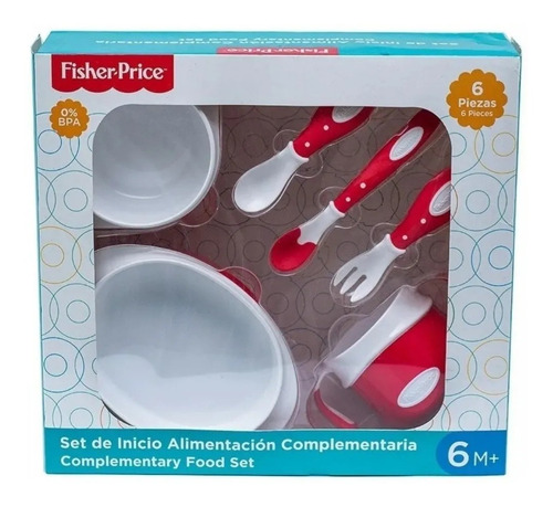 Set Alimentación Bebé Vaso Plato Cubiertos  6pz