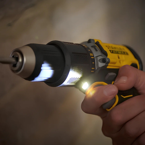 Taladro Percutor Atornillador Stanley 13 Mm Sbd715b Amarillo 50 Hz
