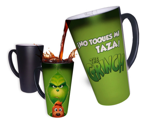 Taza Mágica 17oz Grinch No Toques Mi Taza Regalo Original