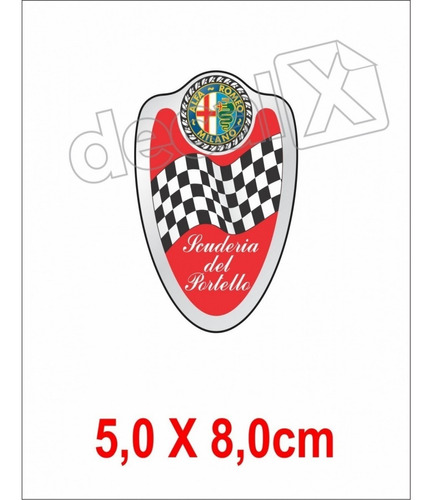 Emblema Adesivo Resinado Alfa Romeo Res2 Cor PADRÃO