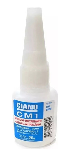 Adhesivo Pegamento Cianocrilato Instantaneo Ciano Cm1 20g