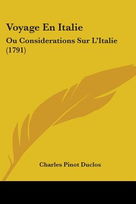 Libro Voyage En Italie: Ou Considerations Sur L'italie (1...