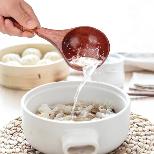 Jinghengrong Cuchara de Madera del arroz de Superficie Lisa Suministros de Cocina Utensilio para cocinar Herramientas Regalo de la Cocina arroz Cuchara