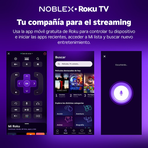 Smart Tv Led Noblex Db43x3100 Roku 43 Fhd Wifi Hdmi Disney +