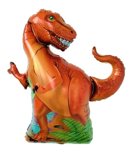 Globo Metálico / Globo Pequeño / Mini Figura De Dinosaurio