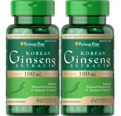 Ginseng Korean Extract 100 Mg Usa